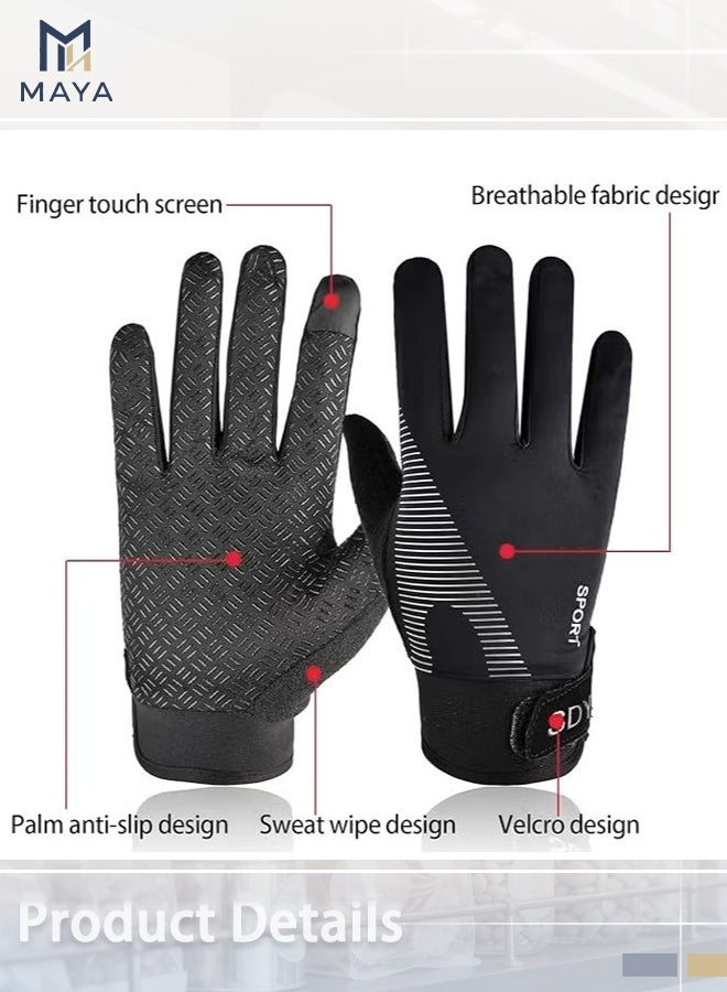 Maya XL Workout Gloves, Full Palm Protection & Extra Grip, Gym Fishing Fencing Gloves for Weight Lifting, Training, Fitness, Exercise (Men & Women) - Image 4